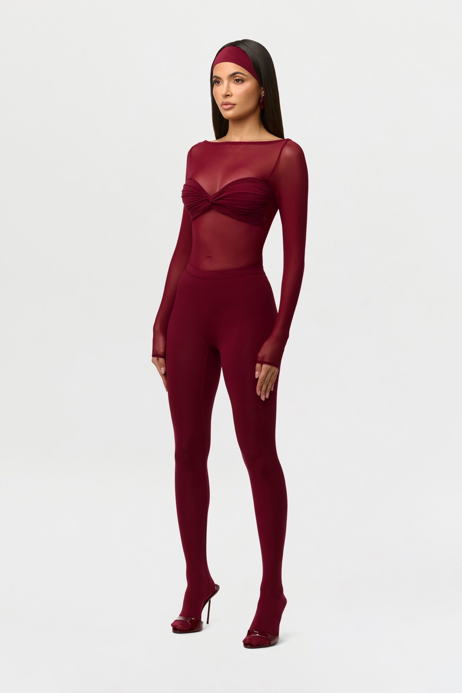 Naked Mesh Boatneck Bodysuit - Image 5
