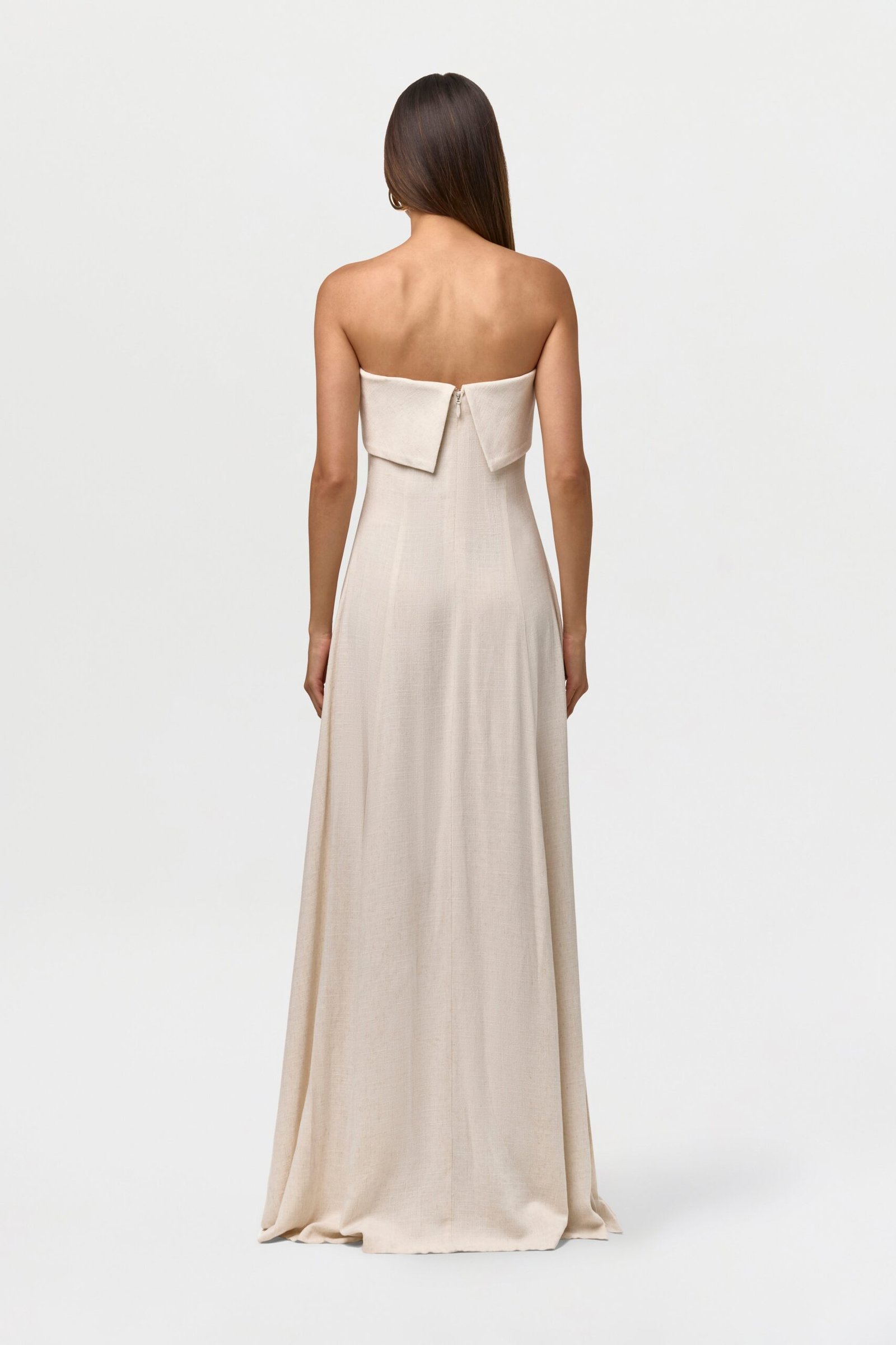 Linen Tube Maxi Dress - Image 9