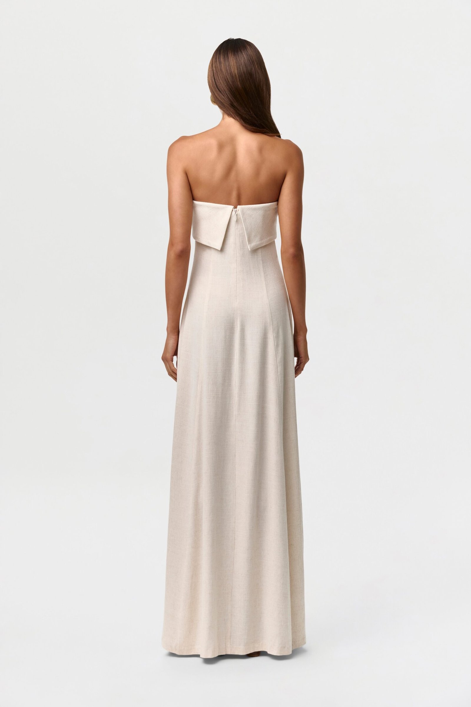 Linen Tube Maxi Dress - Image 13