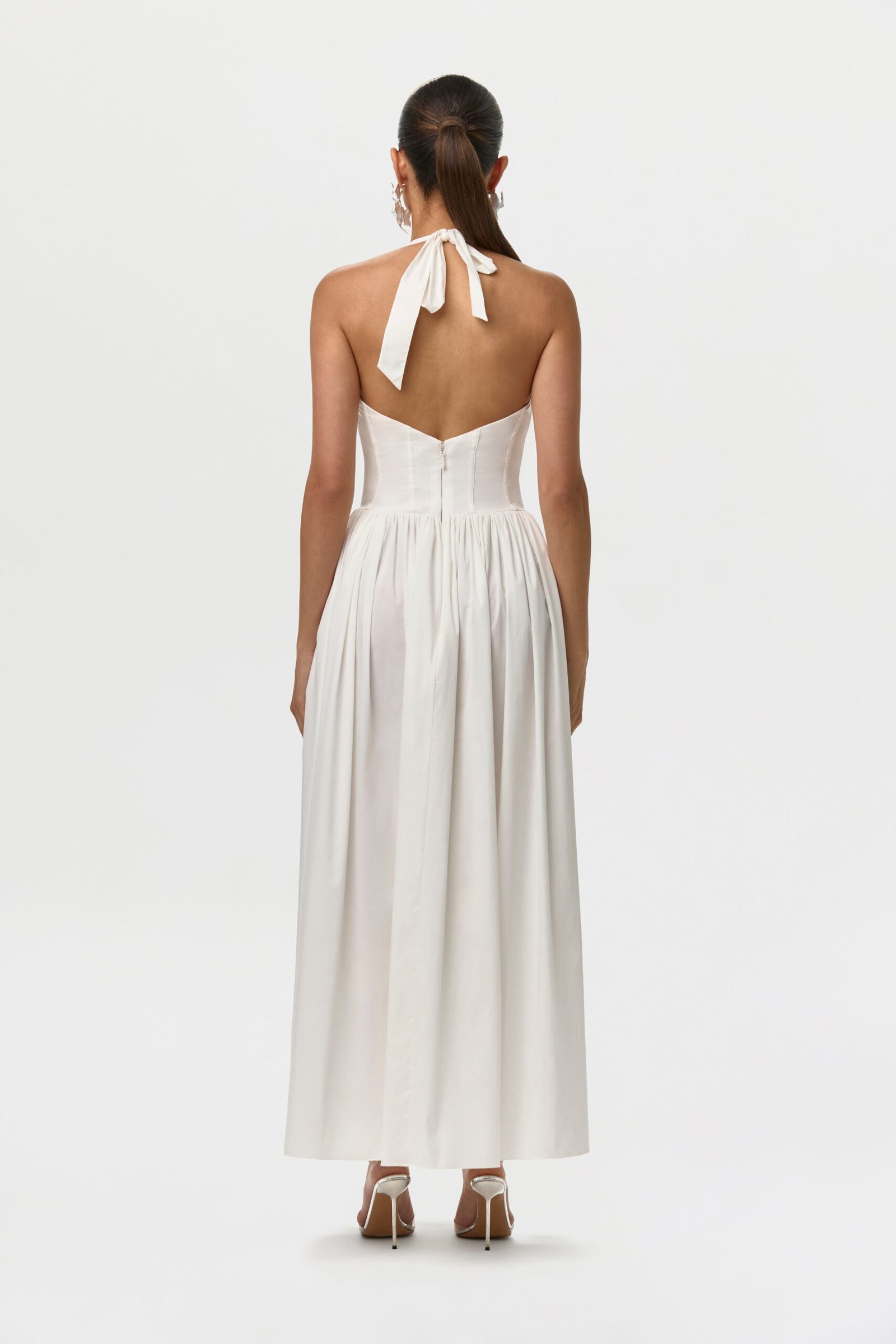 Shirting Poplin Halter Dress - Image 5
