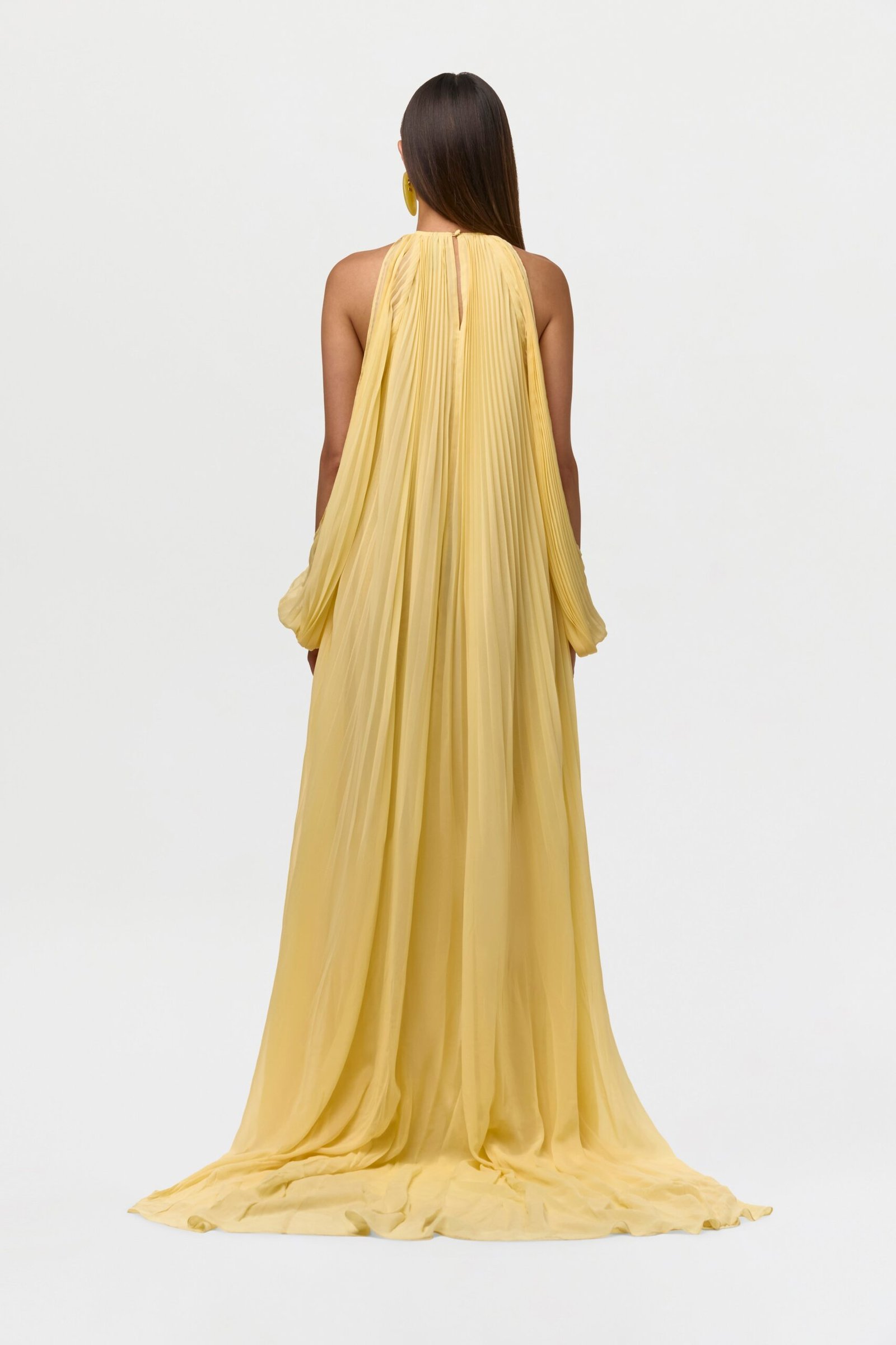 Chiffon Pleated Gown - Image 5