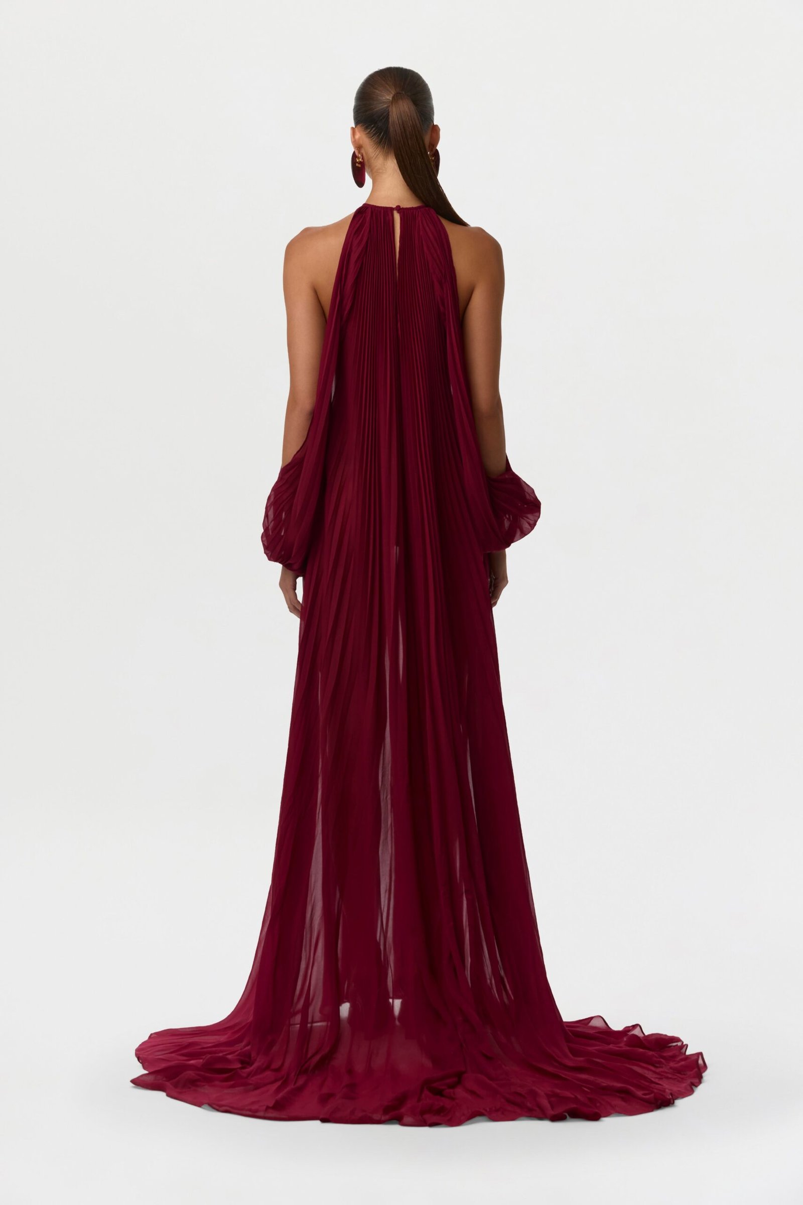 Chiffon Pleated Gown - Image 17