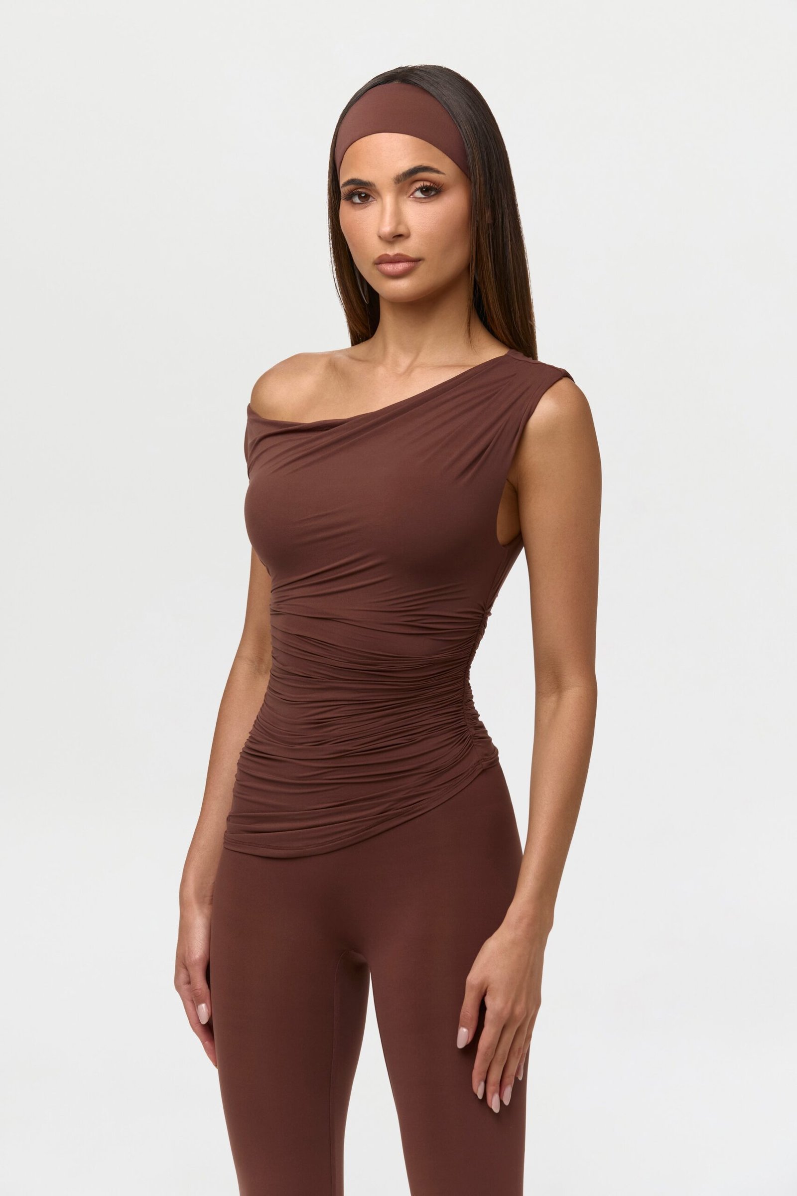 Naked Ruched Off Shoulder Top - Image 3