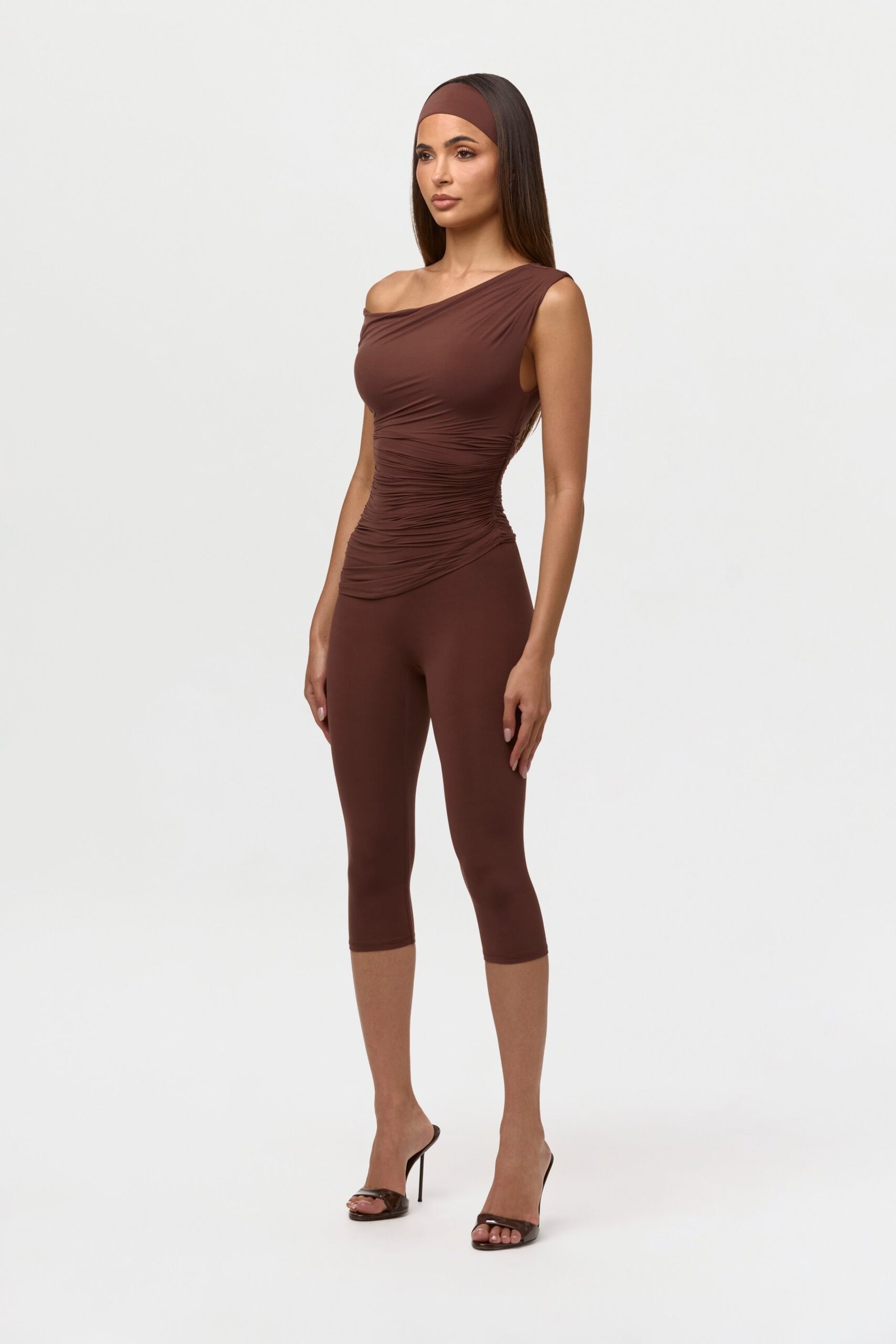 Naked Ruched Off Shoulder Top - Image 4