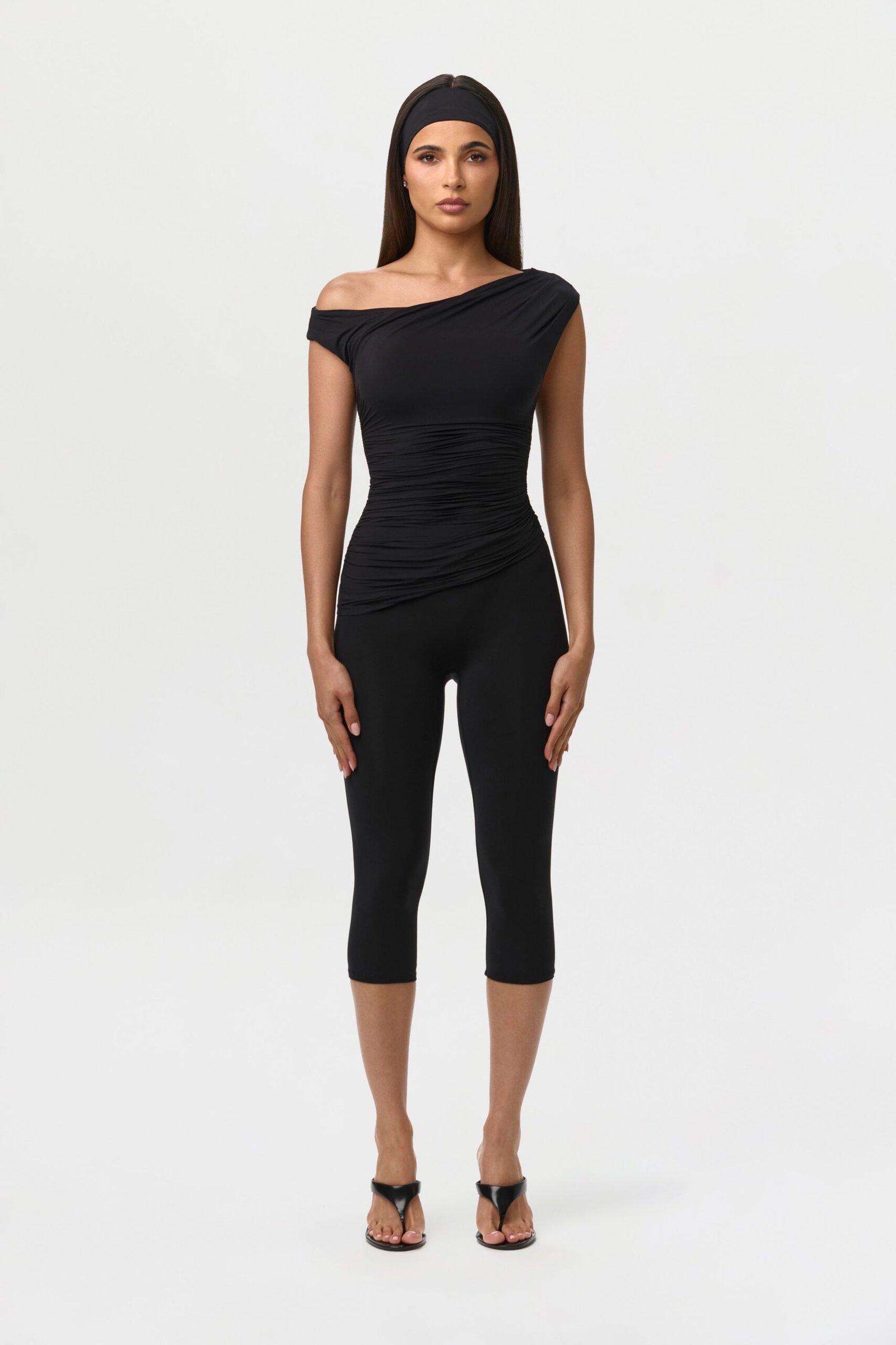 Naked Ruched Off Shoulder Top - Image 7
