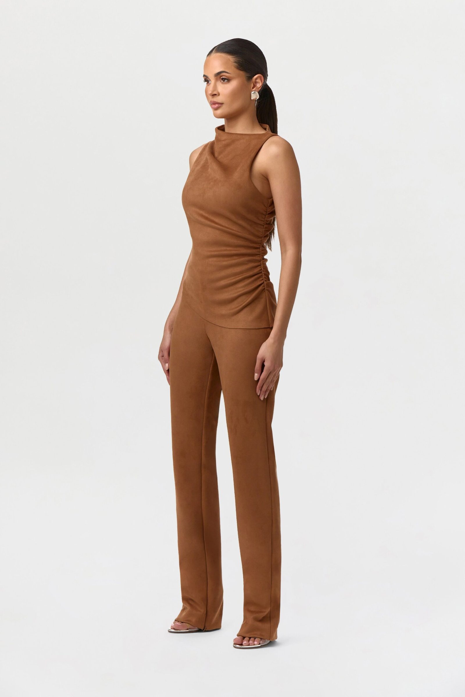 Faux Suede Pants