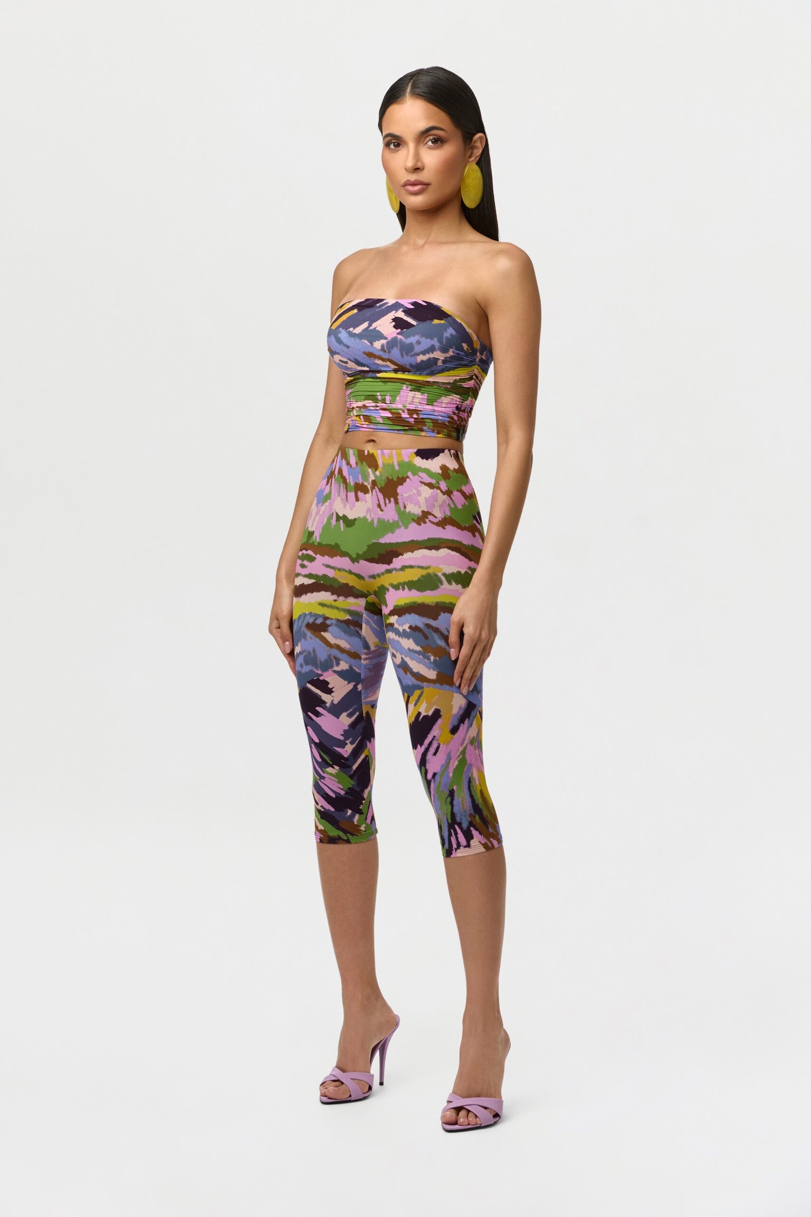 Naked Print Ruched Tube Top - Image 14