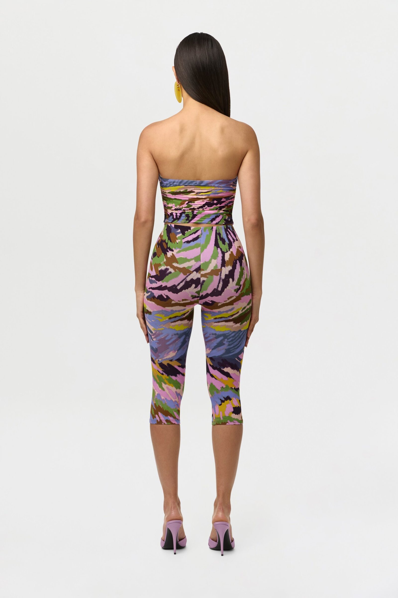 Naked Print Ruched Tube Top - Image 15