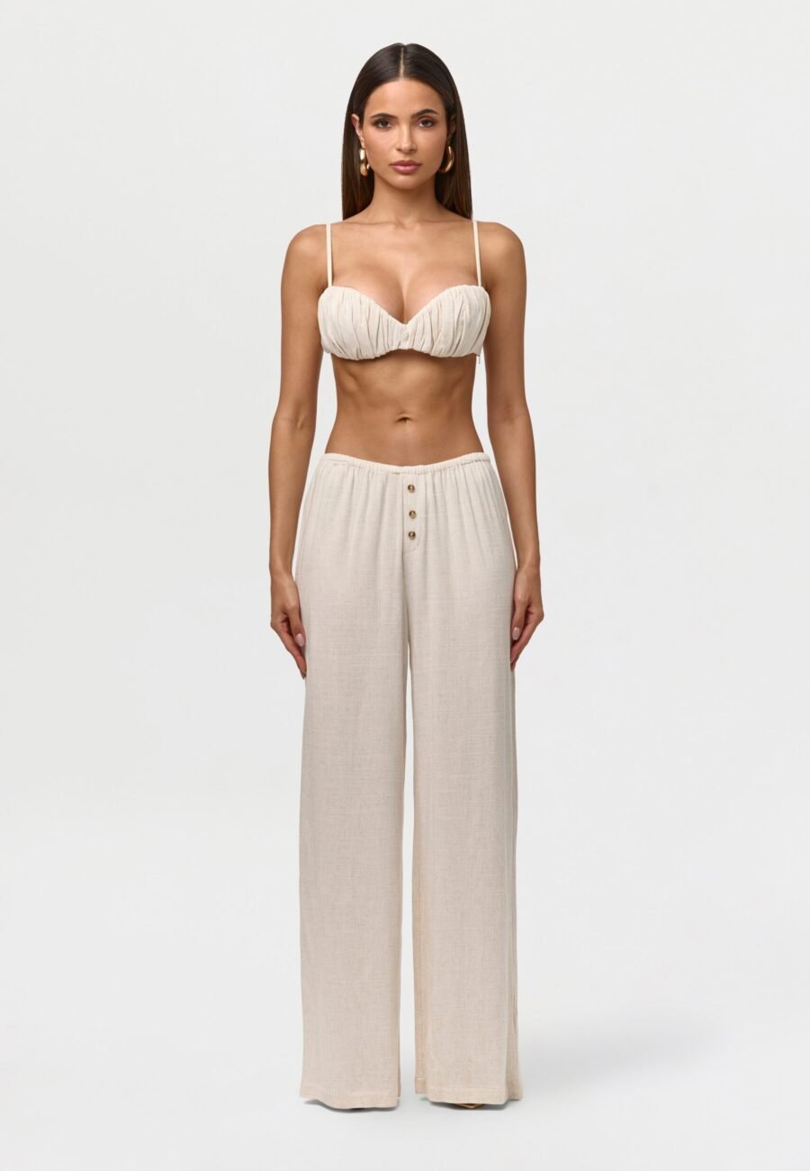 Linen Button Lounge Pants