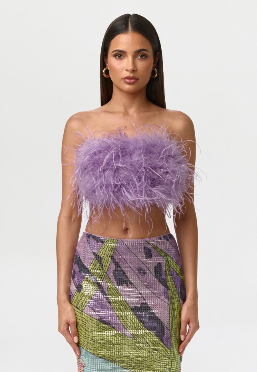 Feather Tube Top